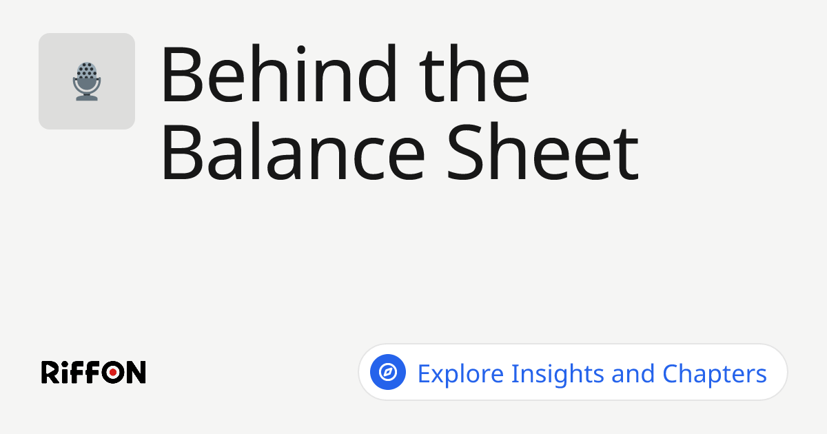 RiffOn - Behind the Balance Sheet